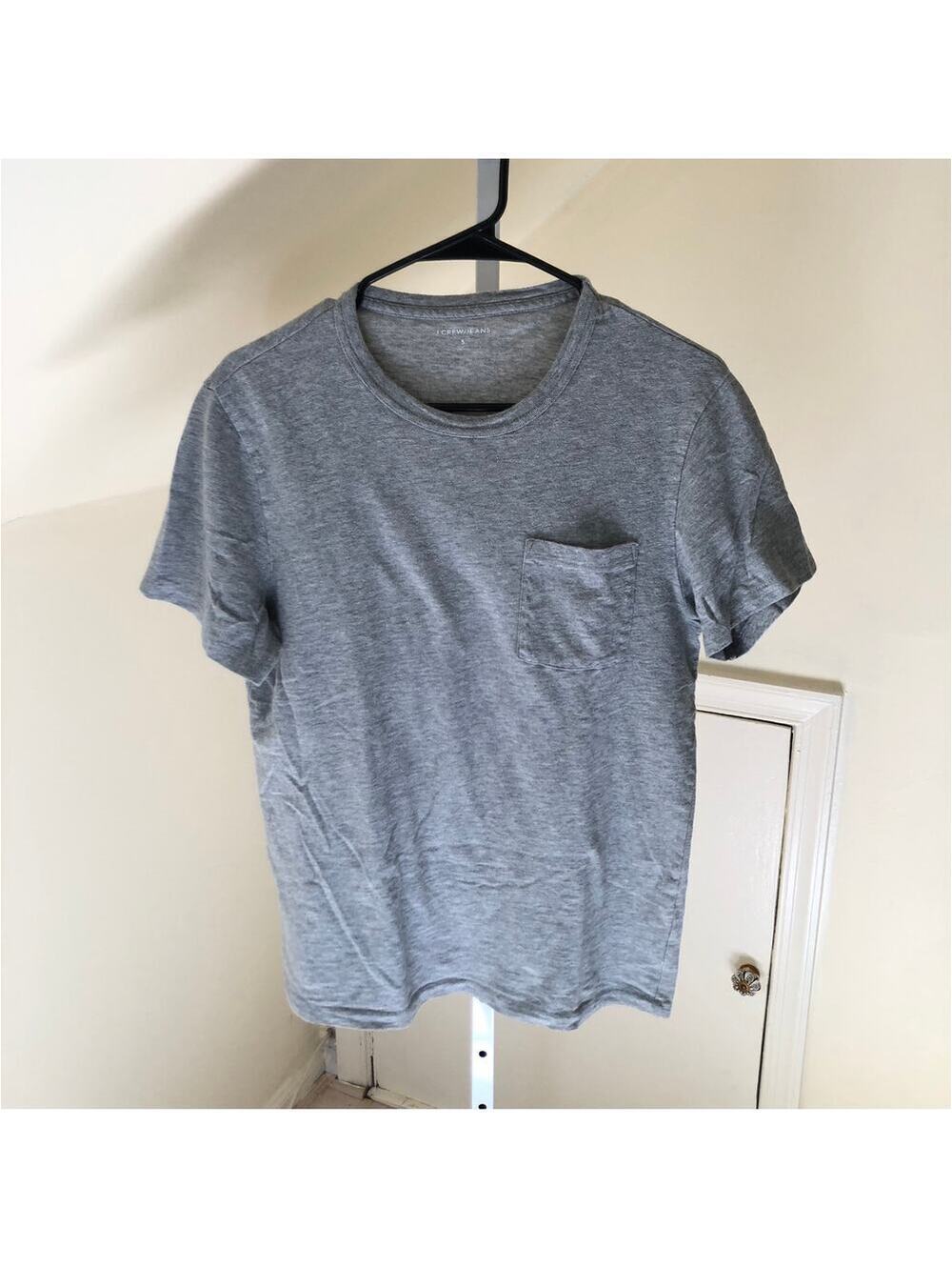 J. Crew EUC Men's Short Sleeve T-Shirt Bundle of 2 Light and Dark Gray Size S